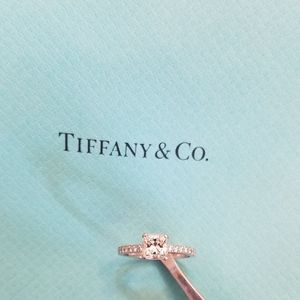 100%auth TIFFANY & CO diamond novo engagement ring